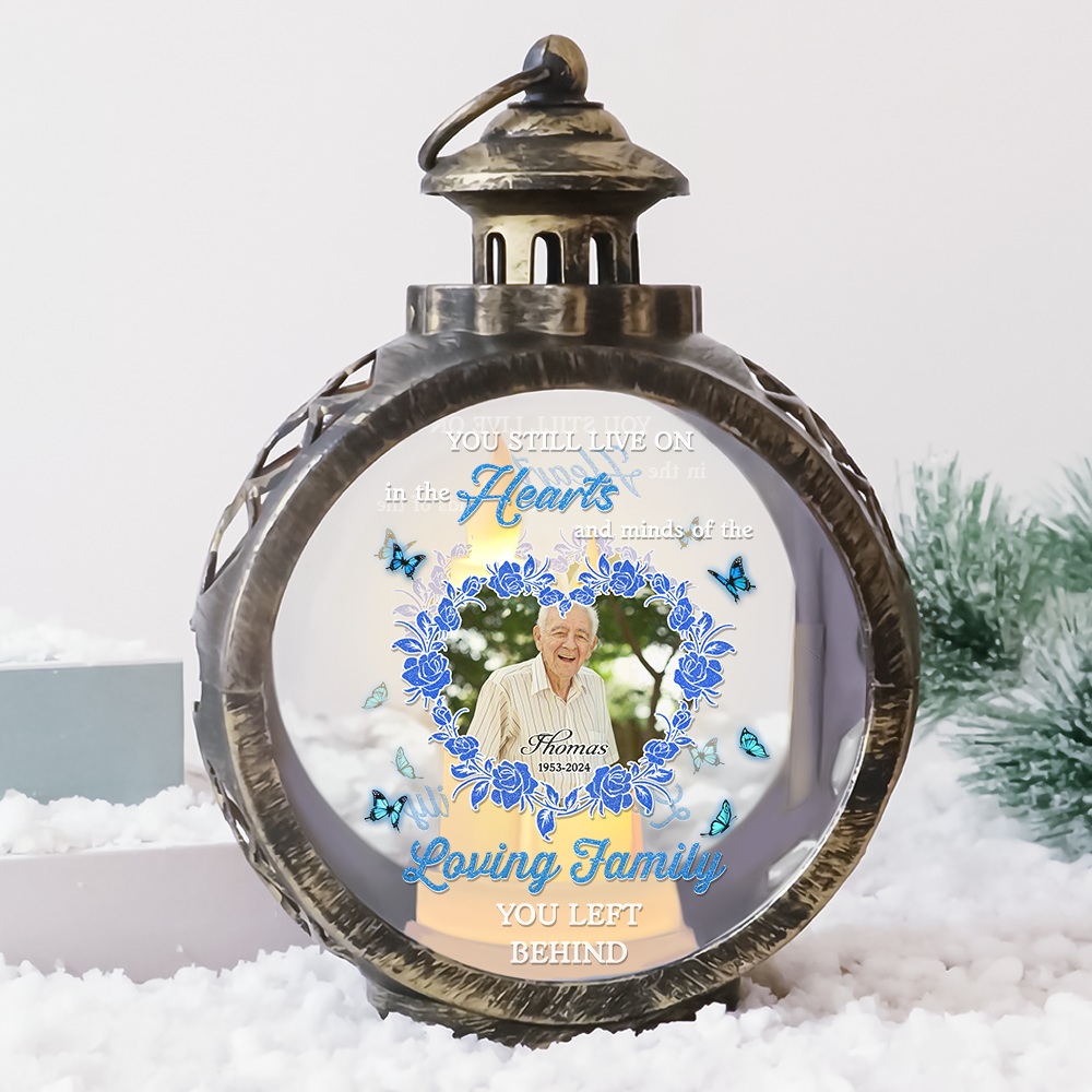 Custom Christmas LED Lantern - Personalized Loving Family - In Loving Memories Lamp Decoration