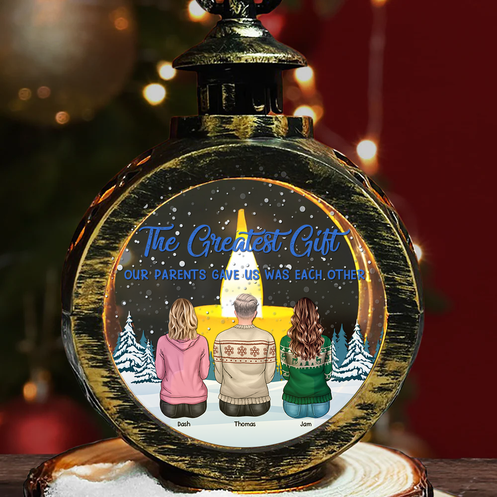 Custom Christmas LED Lantern - Personalized Family Greatest Blessing -  Christmas Lamp Decoration