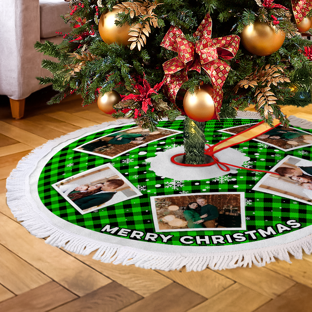 Christmas Tree Skirt - Personalized Christmas Tree Home Decor - Christmas Tree Cover Decoration