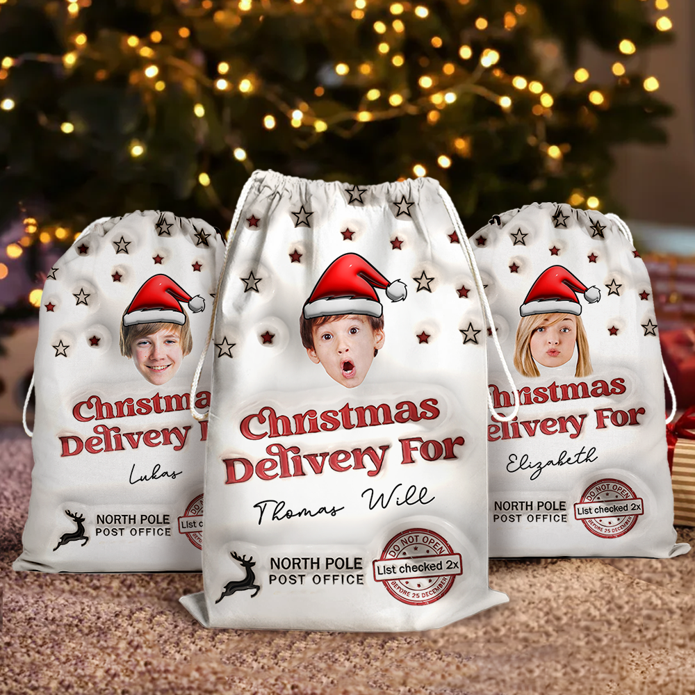 Christmas Special Delivery Christmas Bag Box - Personalized 3D Inflated Christmas Present Sack