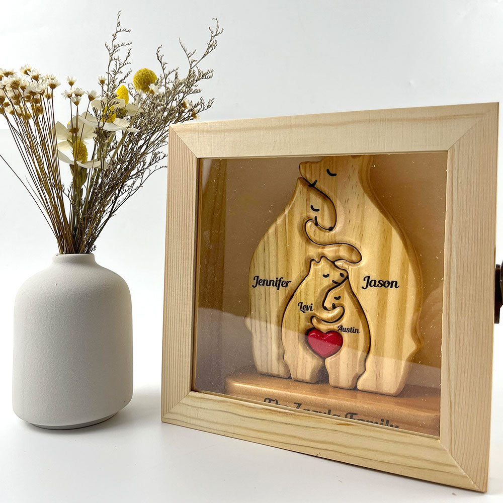 Wooden Shadow Box Frame Gift Box w...