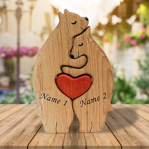 Wooden Bears Family - Wooden Pet Carvings