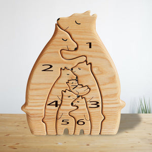Wooden Bears Family - Wooden Pet Carvings